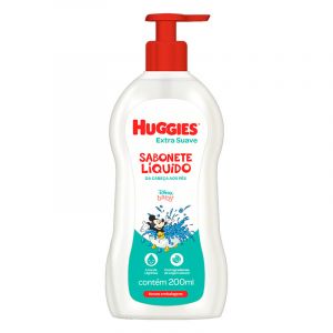 SABONETE LIQUIDO HUGGIES EXTRA SUAVE 200ML