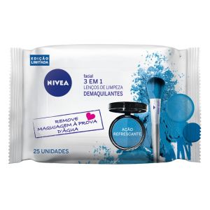 FACIAL LENÇO DE LIMPEZA AZUL 3EM1 25UND