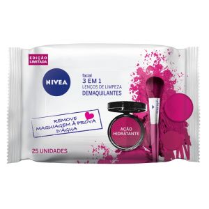 FACIAL LENCO DE LIMPEZA ROSA 3EM1 25UND