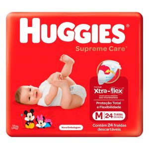 FRALDA HUGGIES SUPREME JUMBO M C/24
