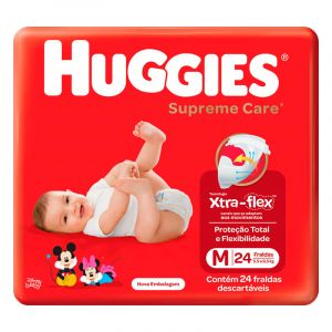 FRALDA HUGGIES SUPREME JUMBO M C/24
