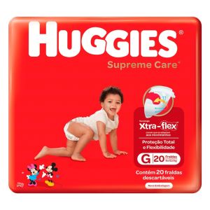 FRALDA HUGGIES SUPREME JUMBO G C/20