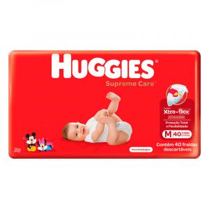 FRALDA HUGGIES SUPREME MEGA M C/40