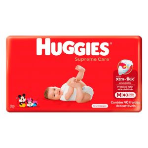 FRALDA HUGGIES SUPREME MEGA M C/40