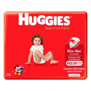 FRALDA HUGGIES SUPREME MEGA XG C/26