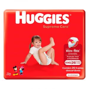 FRALDA HUGGIES SUPREME MEGA XXG C/26