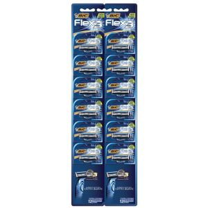 APARELHO DE BARBEAR  FLEX 3 AZUL CARTELA C/12