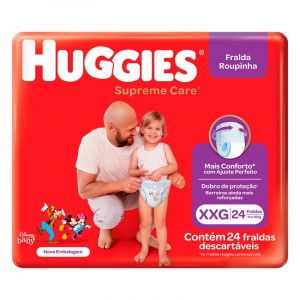 FRALDA HUGGIES SUPREME ROUPINHA MEGAXXG C/24