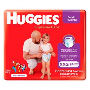 FRALDA HUGGIES SUPREME ROUPINHA MEGAXXG C/24