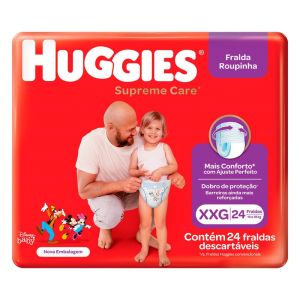FRALDA HUGGIES SUPREME ROUPINHA MEGAXXG C/24