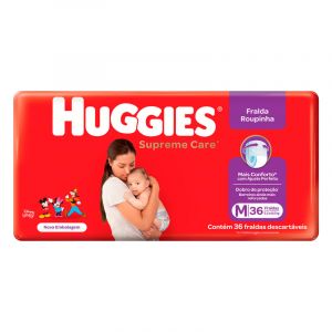FRALDA HUGGIES SUPREME ROUPINHA MEGA M C/36