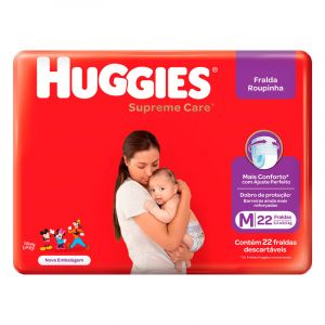 FRALDA HUGGIES SUPREME ROUPINHA JUMBO M C/22
