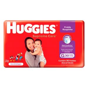 FRALDA HUGGIES SUPREME ROUPINHA MEGA G C/30