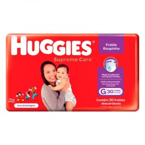 FRALDA HUGGIES SUPREME ROUPINHA MEGA G C/30
