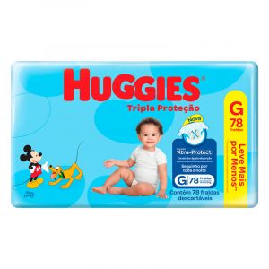 FRALDA HUGGIES TRIPLA HIPER G C/ 78