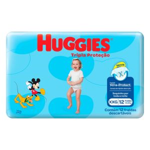 FRALDA HUGGIES TRIPLA JUMBINHO XXG C/12