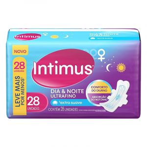 ABSORVENTE INTIMUS DIA NOITE COM ABAS C/28