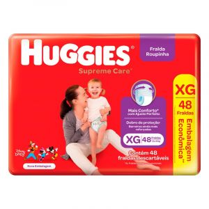 FRALDA HUGGIES SUPREME ROUPINHA HIPERXG C/48