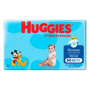 FRALDA HUGGIES TRIPLA MEGA M C/42