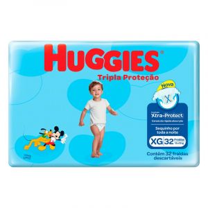 FRALDA HUGGIES TRIPLA MEGA XG C/32