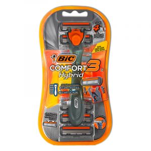 APARELHO DE BARBEAR  COMFORT 3 HYBRID C/6 CARTUCHOS