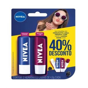 LIP CARE ESSENTIAL + LIP CARE AMORA COM 40% DE DESCONTO