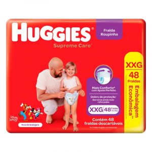 FRALDA HUGGIES SUPREME ROUPINHA HIPERXXG C48