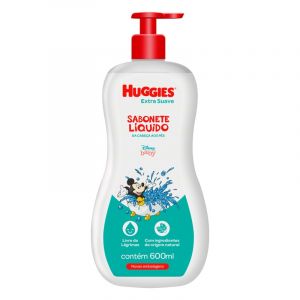SABONETE LIQUIDO HUGGIES EXTRA SUAVE 600ML
