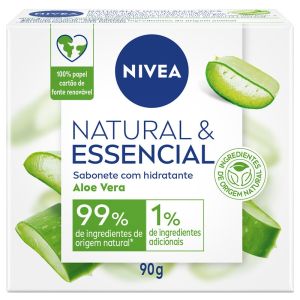 SABONETE BARRA NATURAL + ESSENCIAL ALOE VERA 90G BOX