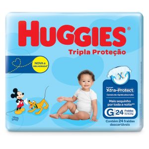 FRALDA HUGGIES TRIPLA JUMBO G C/24
