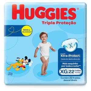 FRALDA HUGGIES TRIPLA JUMBO XG C/22