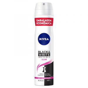 DESODORANTE AEROSOL BLACK + WHITE INVISIBLE FEMININO 200ML
