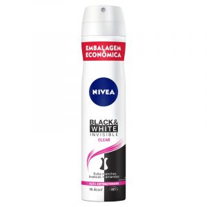 DESODORANTE AEROSOL BLACK + WHITE INVISIBLE FEMININO 200ML