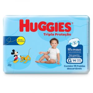 FRALDA HUGGIES TRIPLA JUMBINHO G C/14