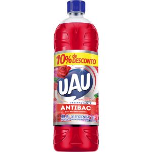 DESINFETANTE UAU ANTIBAC FLORES E FRUTAS VERMELHAS 10% 1L