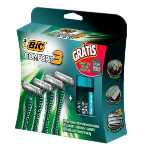 BIC-PR AP BARB COMF 3+SAB DOVE MEN CARE