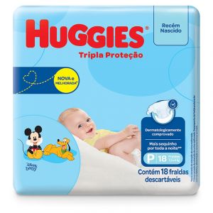 FRALDA HUGGIES TRIPLA JUMBINHO P C/18