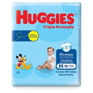 FRALDA HUGGIES TRIPLA JUMBINHO M C/16