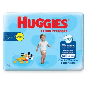 FRALDA HUGGIES TRIPLA JUMBINHO XG C/12