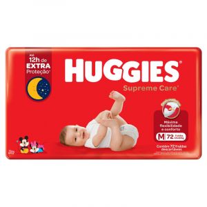 FRALDA HUGGIES SUPREME HIPER M C/72