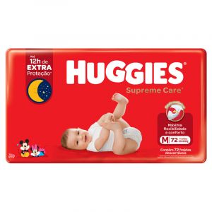 FRALDA HUGGIES SUPREME HIPER M C/72