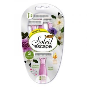 DEPILADOR SOLEIL ESCAPE ROSA/MAG C/3