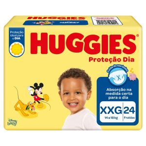 FRALDA HUGGIES PROTECAO DIA JUMBO XXG C/24