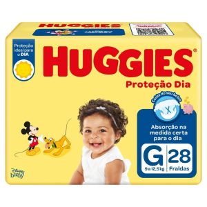 FRALDA HUGGIES PROTECAO DIA JUMBO G C/28