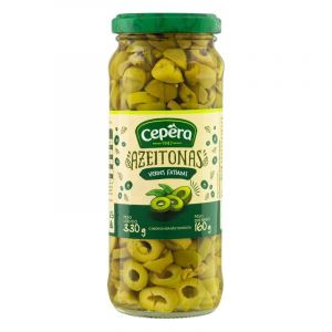 AZEITONA VERDE FATIADA CEPERA VIDRO 160G