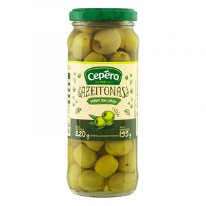 AZEITONA VERDE SEM CAROCO CEPERA VIDRO 155G