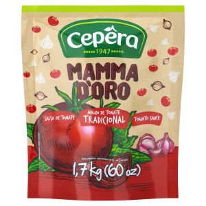 MOLHO TOMATE TRADICIONAL MAMMA D'ORO CEPERA SACHE  1,7KG
