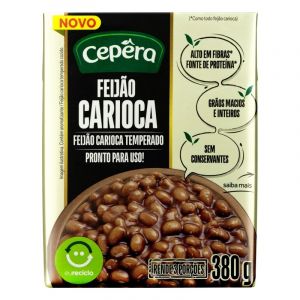 FEIJAO CARIOCA TEMPERADO SB CEPERA TETRA PAK 380G
