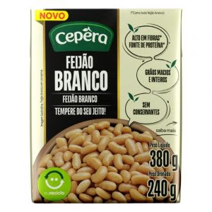 FEIJAO BRANCO TEMPERADO SB CEPERA TETRA PAK 380G