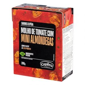 MOLHO TOMATE COM MINI ALMONDEGAS SB CEPERA RE 390G